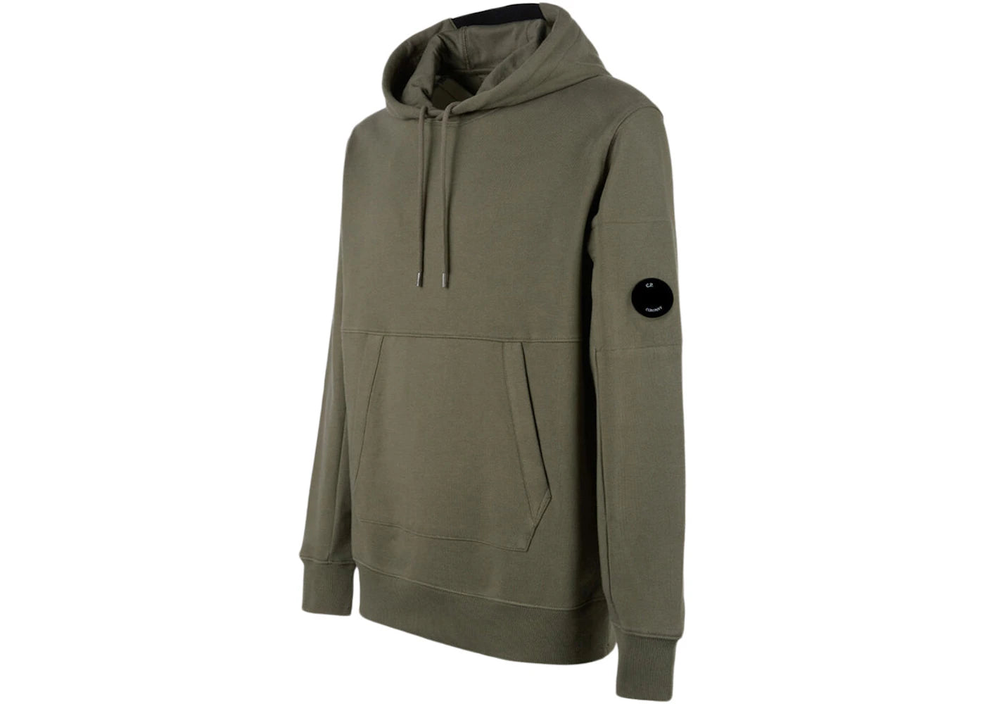 C.P. Company Diagnol Raised Fleece Hoodie Thyme-Green