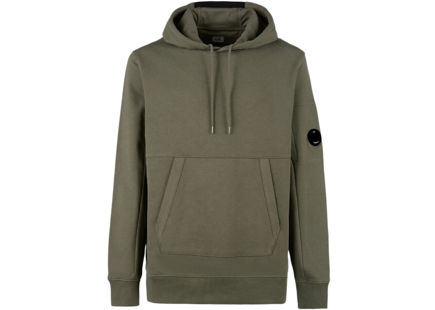 C.P. Company Diagnol Raised Fleece Hoodie Thyme-Green