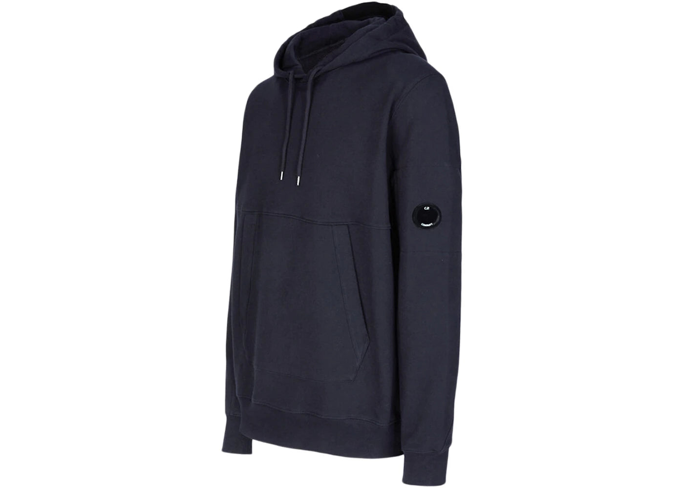 C.P. Company Diagnol Raised Fleece Hoodie Total Eclipse-Blue