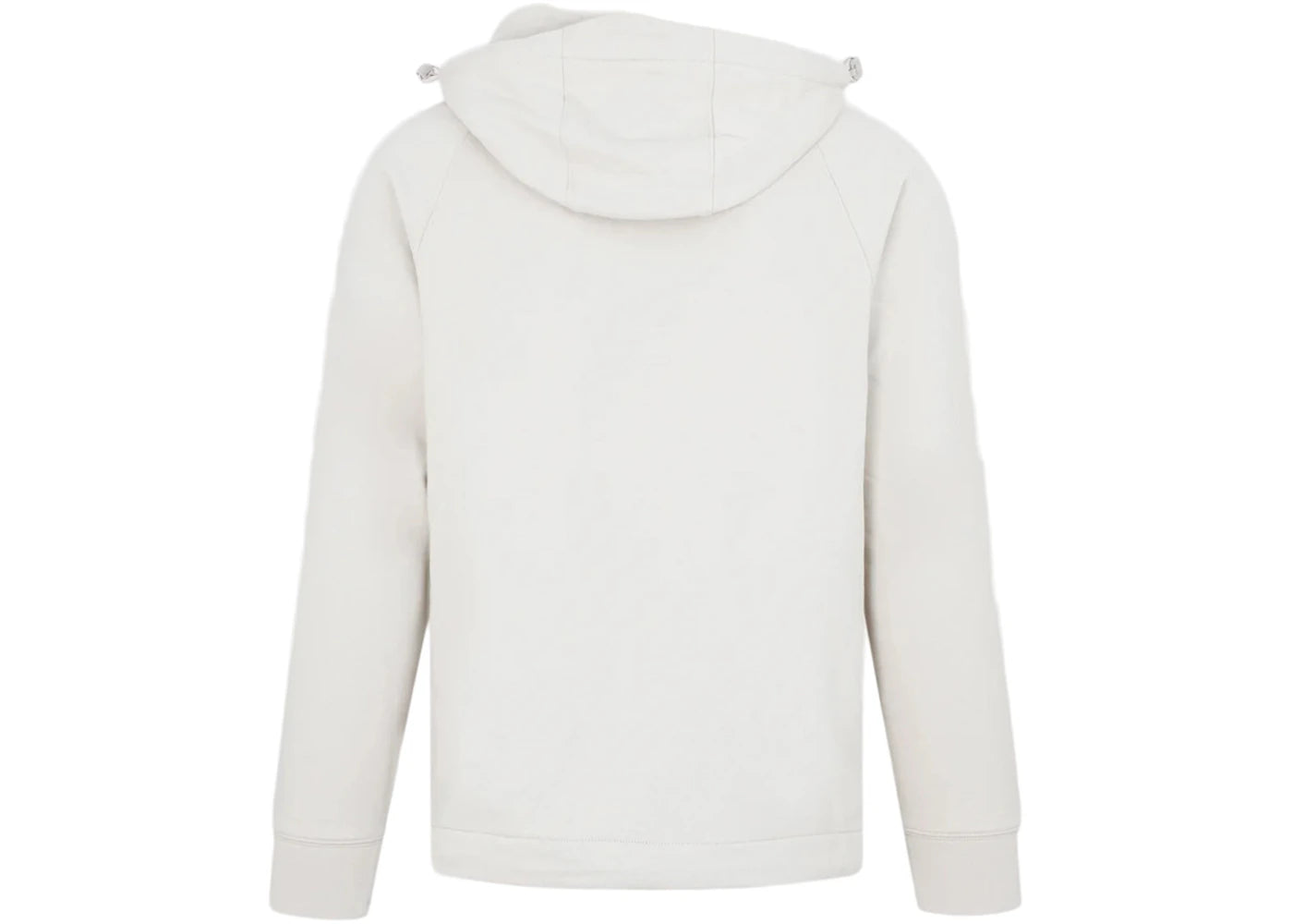 C.P. Company Diagonal Raised Fleece Half-Zipped Hoodie White