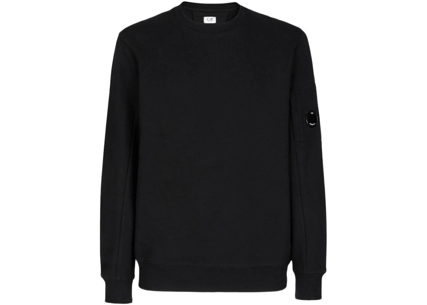 C.P. Company Diagonal Raised Fleece Sweatshirt Black