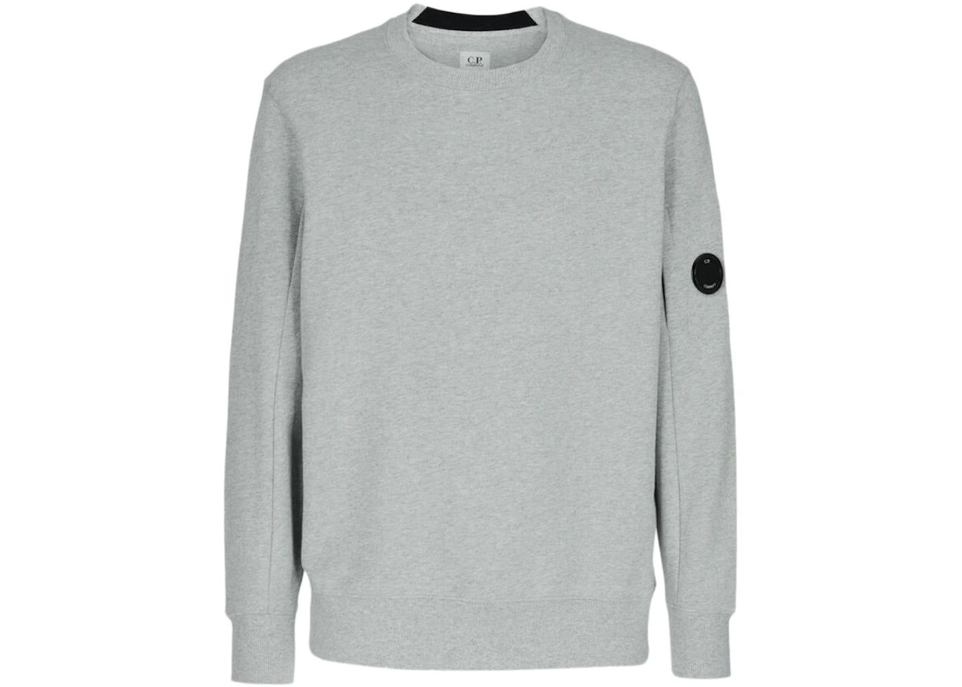 C.P. Company Diagonal Raised Fleece Sweatshirt Grey Melange
