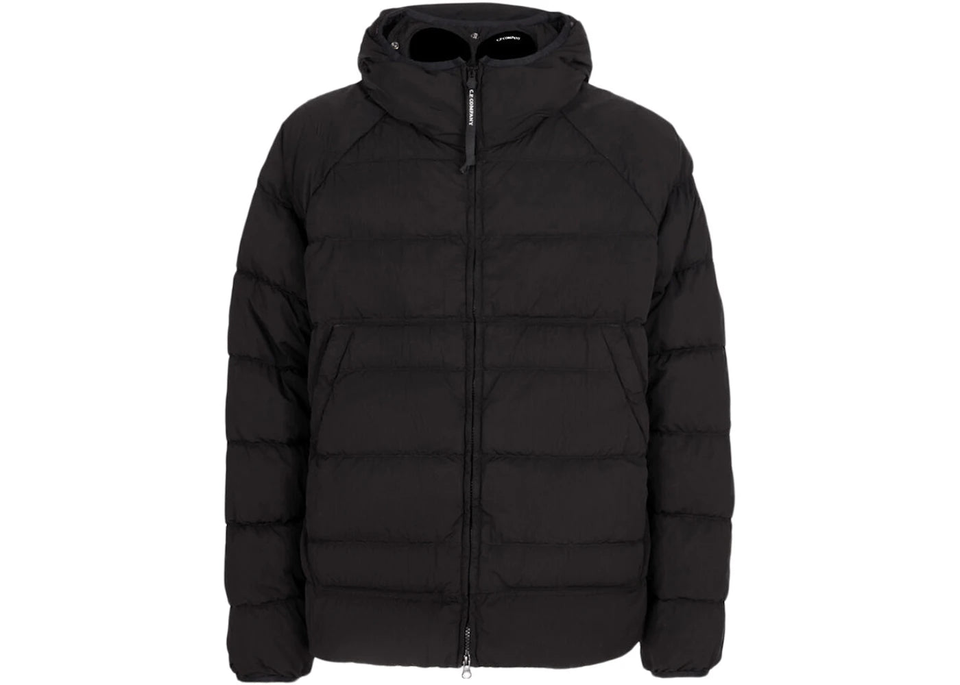 C.P. Company Eco-Chrome R Hooded Down Goggle Jacket Black