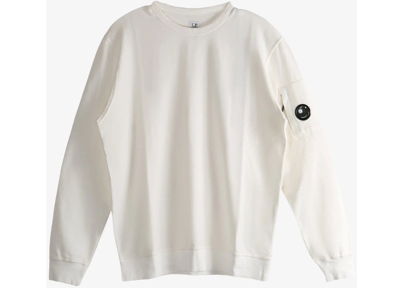 C.P. Company Fleece Crewneck Gauze White