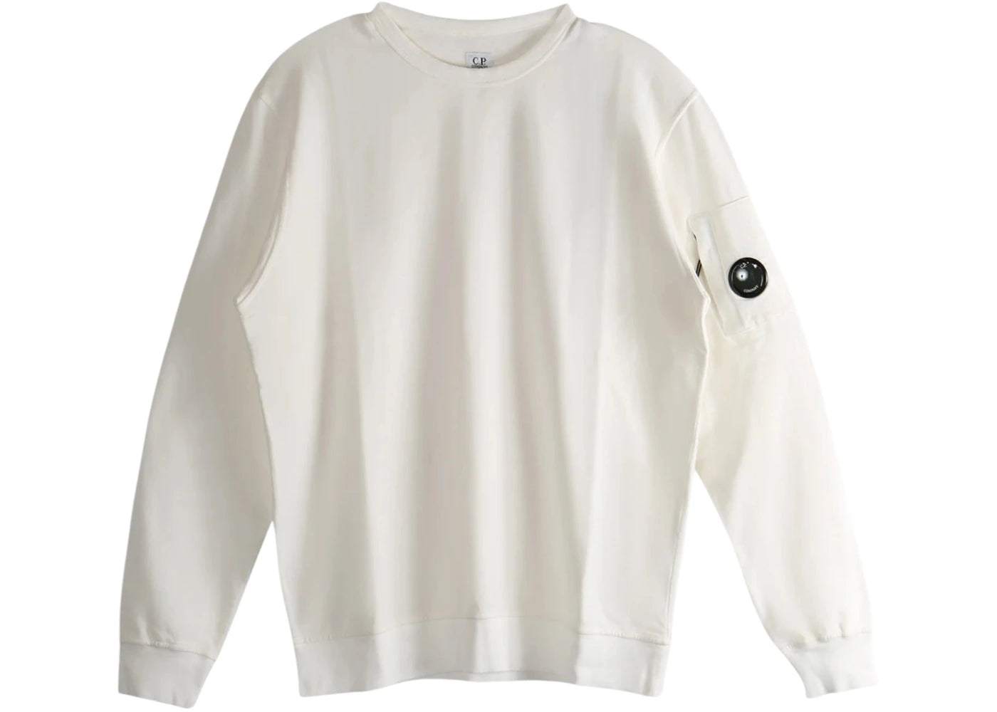 C.P. Company Fleece Crewneck Gauze White