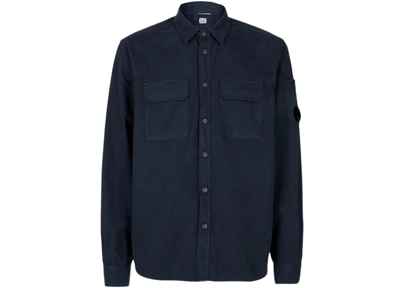 C.P. Company Gaberdine Buttoned Shirt Total Eclipse-Blue