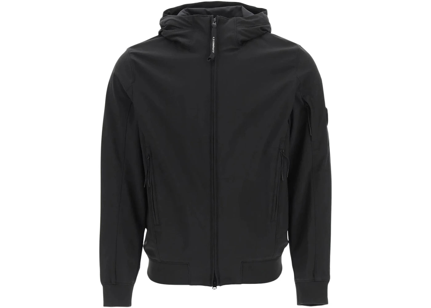 C.P. Company Lens-Detailed Zipped Jacket Black