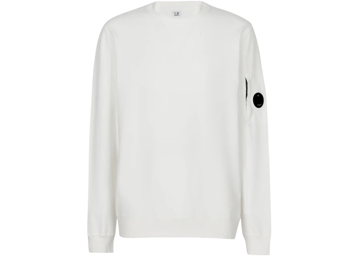 C.P. Company Light Fleece Crewneck Sweatshirt White
