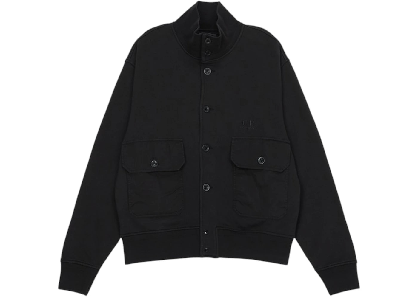 C.P. Company Logo Cardigan Black