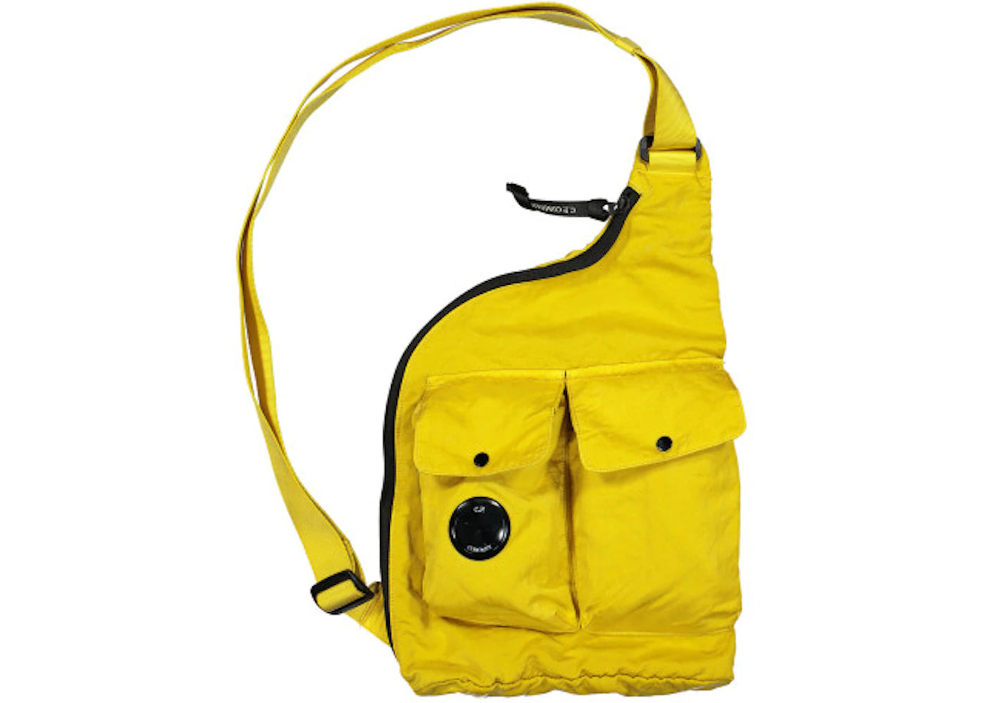 C.P. Company Nylon B Single Strap Rucksack Nugget Gold Yellow