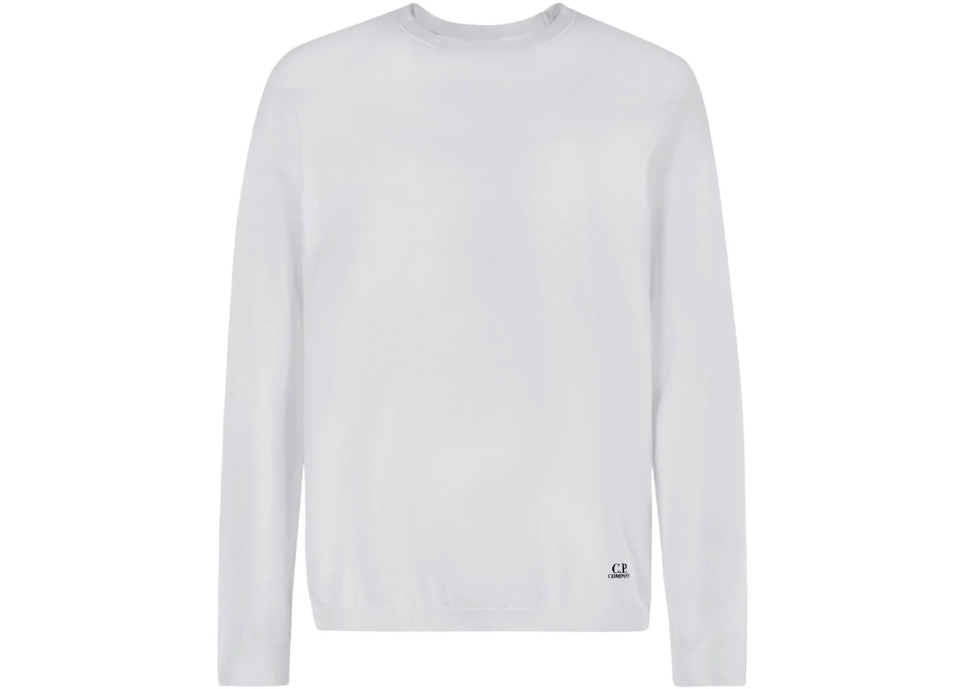C.P. Company SWG Cotton Integral Knit Sweater Optic White