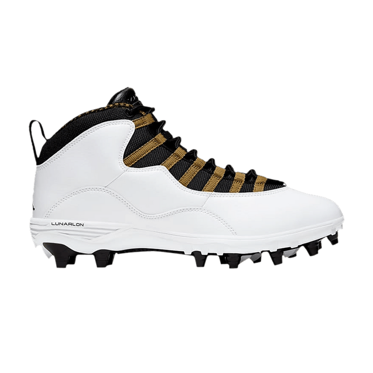 Jordan 10 TD Mid White Black Metallic Gold