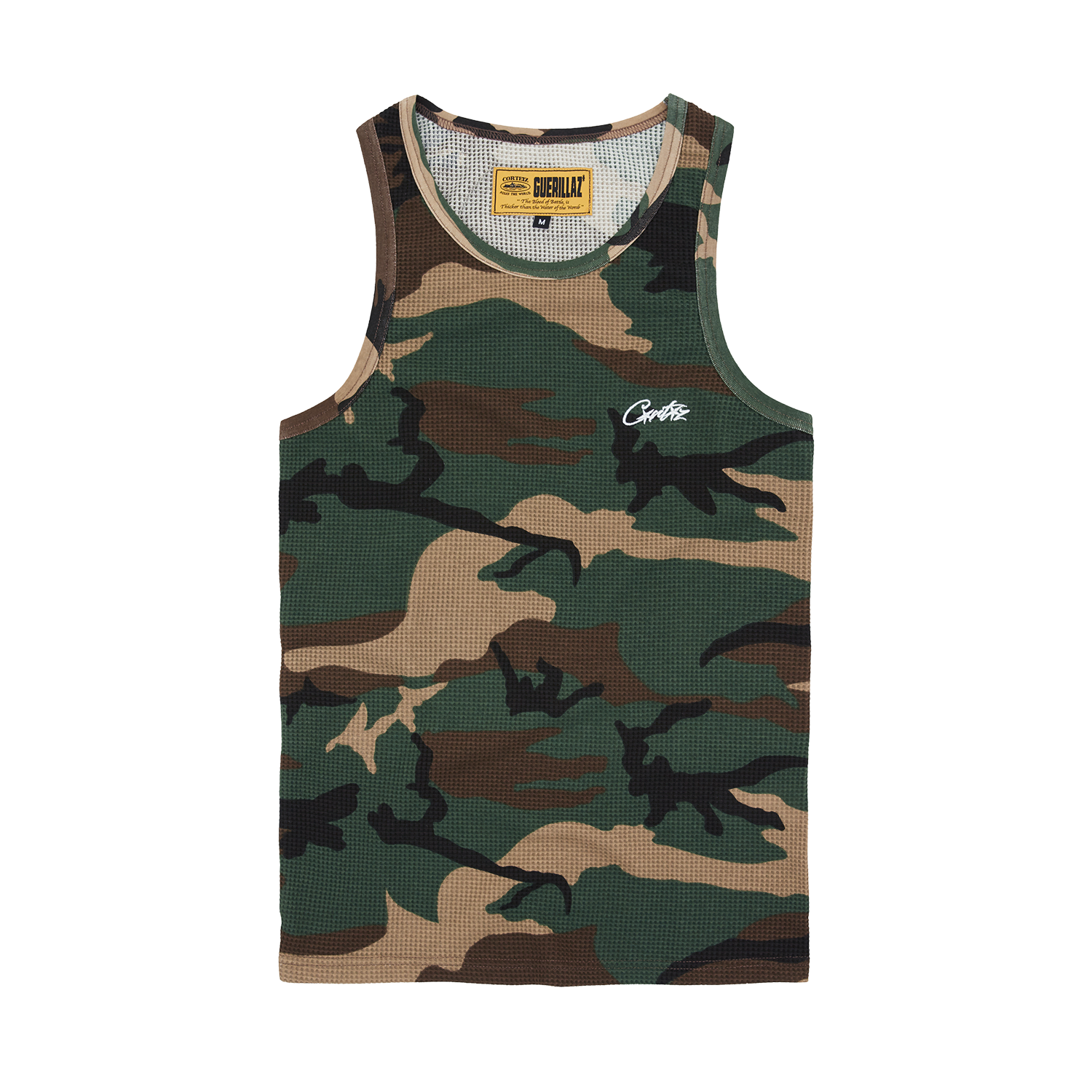 Corteiz Mens Allstarz Tank Top Woodland Camo