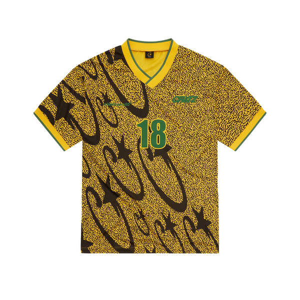 Corteiz Carni Stellations Football Jersey Yellow – Side Kicks