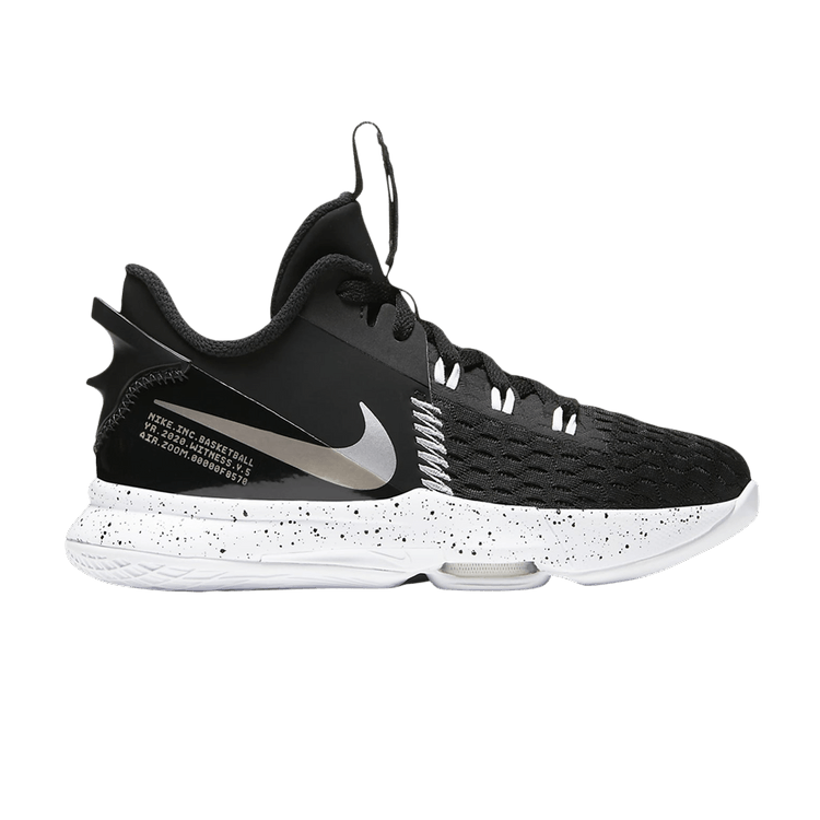 Nike LeBron Witness 5 Black Metallic Silver (GS)