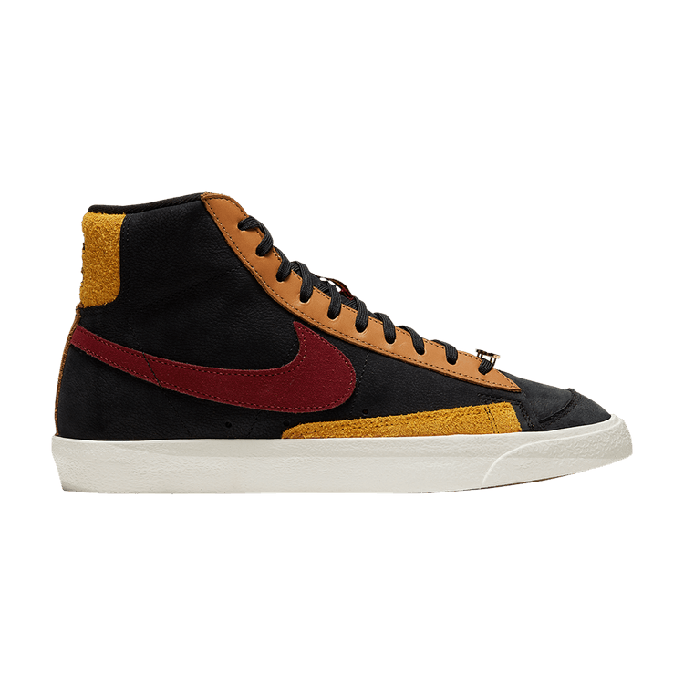 Nike Blazer Mid 77 Black Team Red University Gold (Women's)