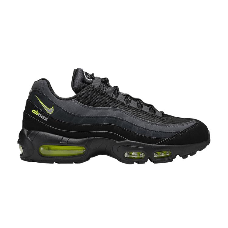 Nike Air Max 95 Retro Logo Black Grey Volt