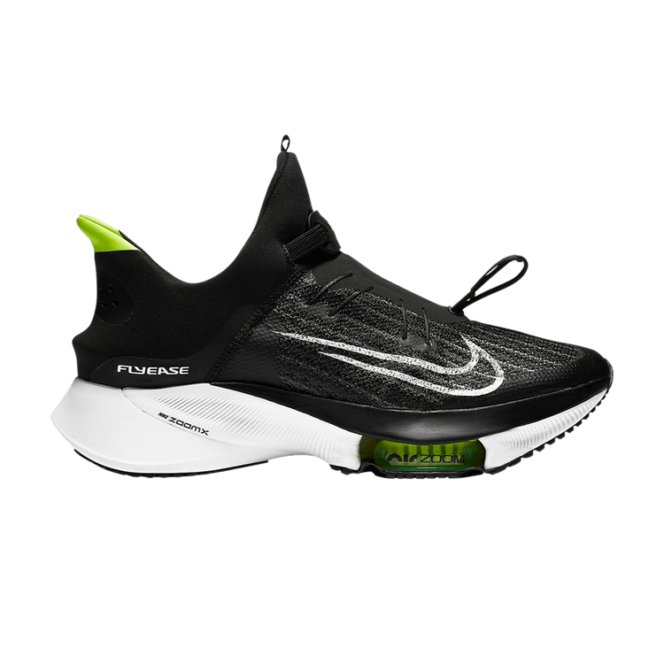 Nike Air Zoom Tempo Next% FlyEase Black White Volt