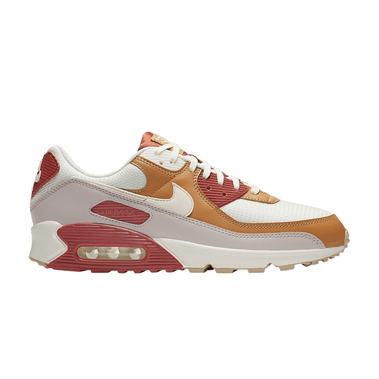 Nike Air Max 90 Rugged Orange Sail Wheat Gum Light Brown