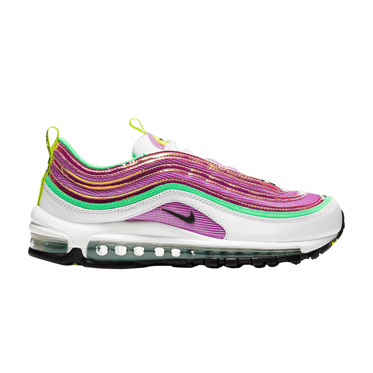 Nike Air Max 97 White Electro Green Fuchsia Glow (Women's)