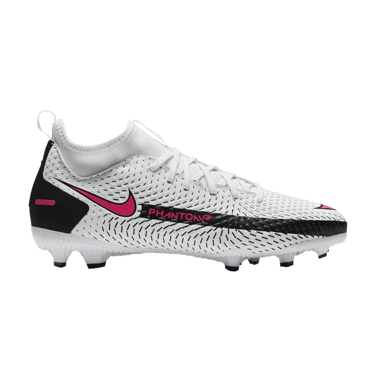 Nike Phantom GT Academy DF MG White Black Pink Blast (Kids)