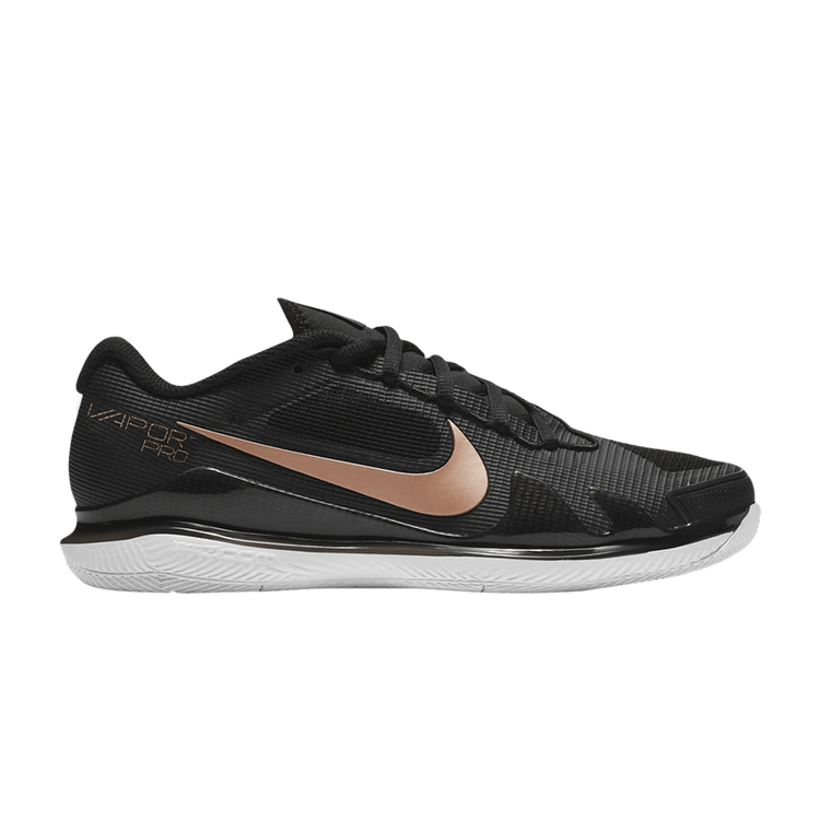 Nike Court Air Zoom Vapor Pro HC Black Metallic Gold (Women's)
