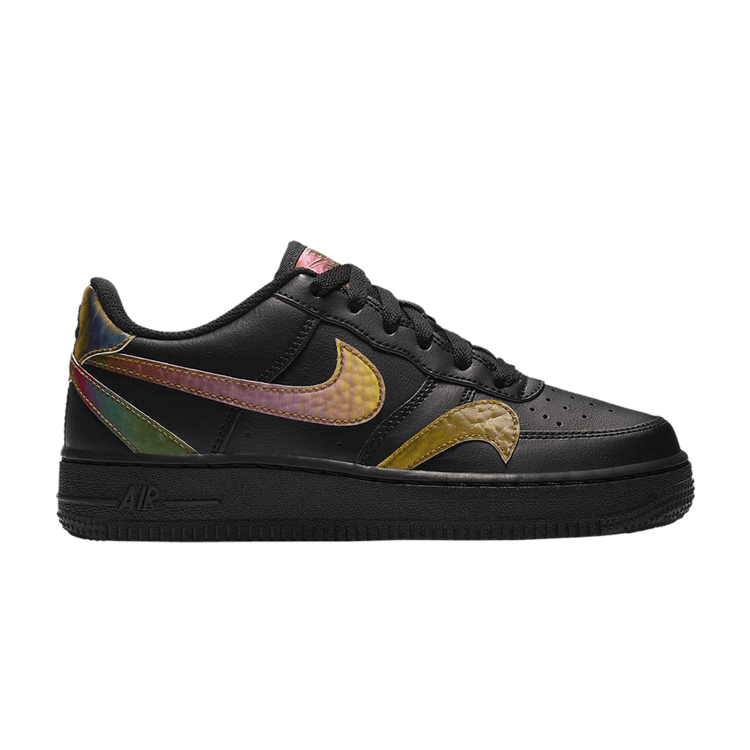 Nike Air Force 1 Low LV8 Misplaced Swooshes Black Multi (GS)