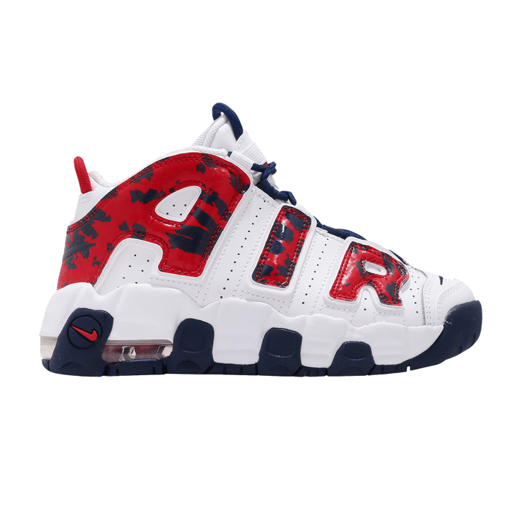 Nike Air More Uptempo Red Navy Camo (PS)