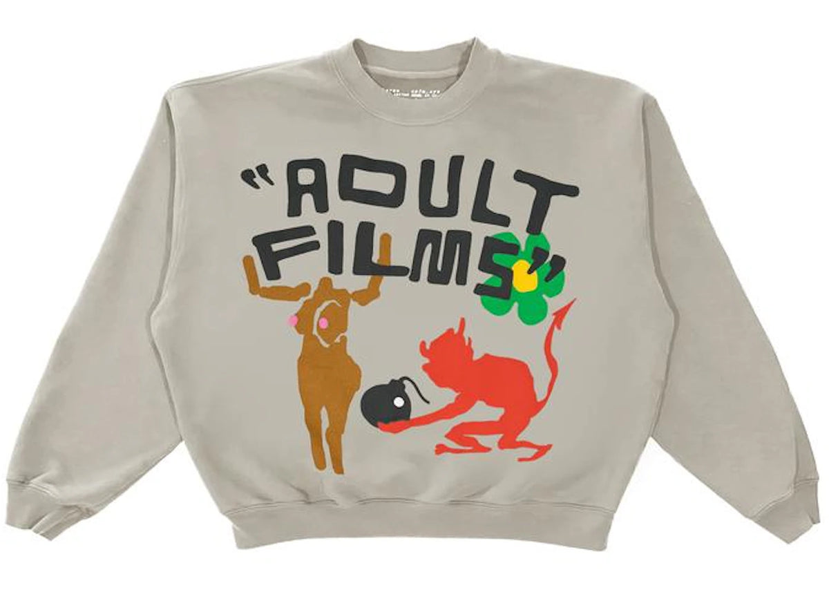 Cactus Plant Flea Market Adult Films Crewneck Grey