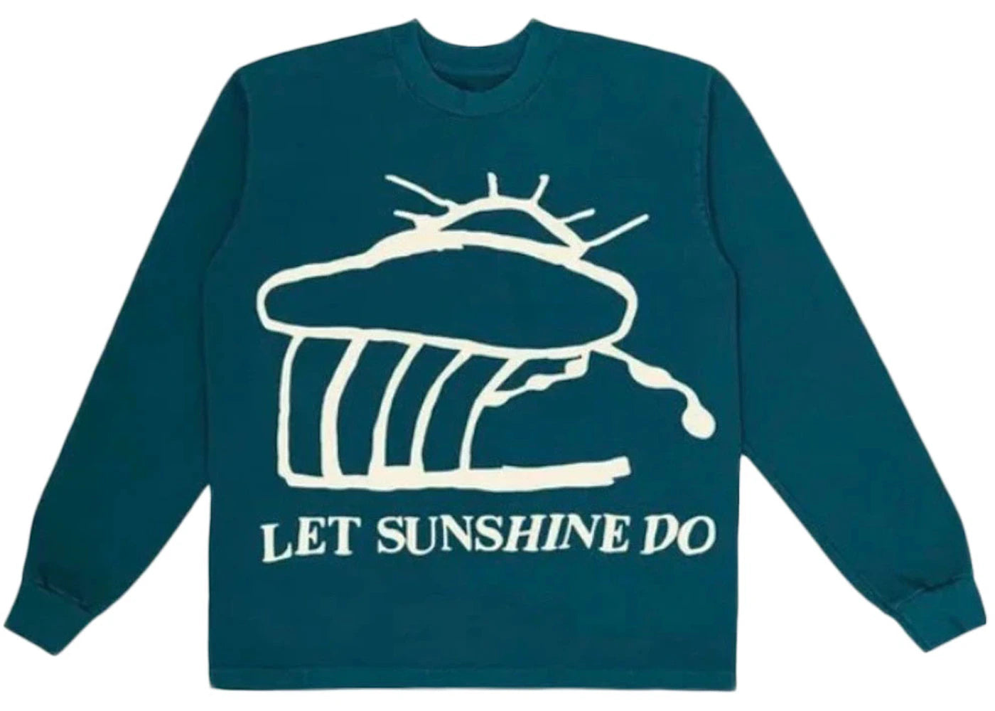 Cactus Plant Flea Market CPFM Let Sunshine Do L/S T-shirt Teal