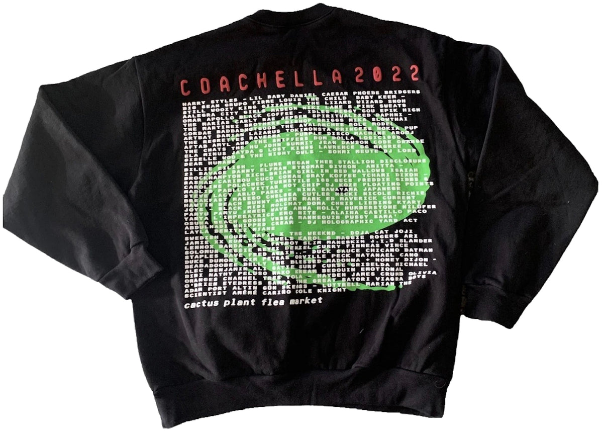 Cactus Plant Flea Market Coachella Weekend 2 Crewneck Black