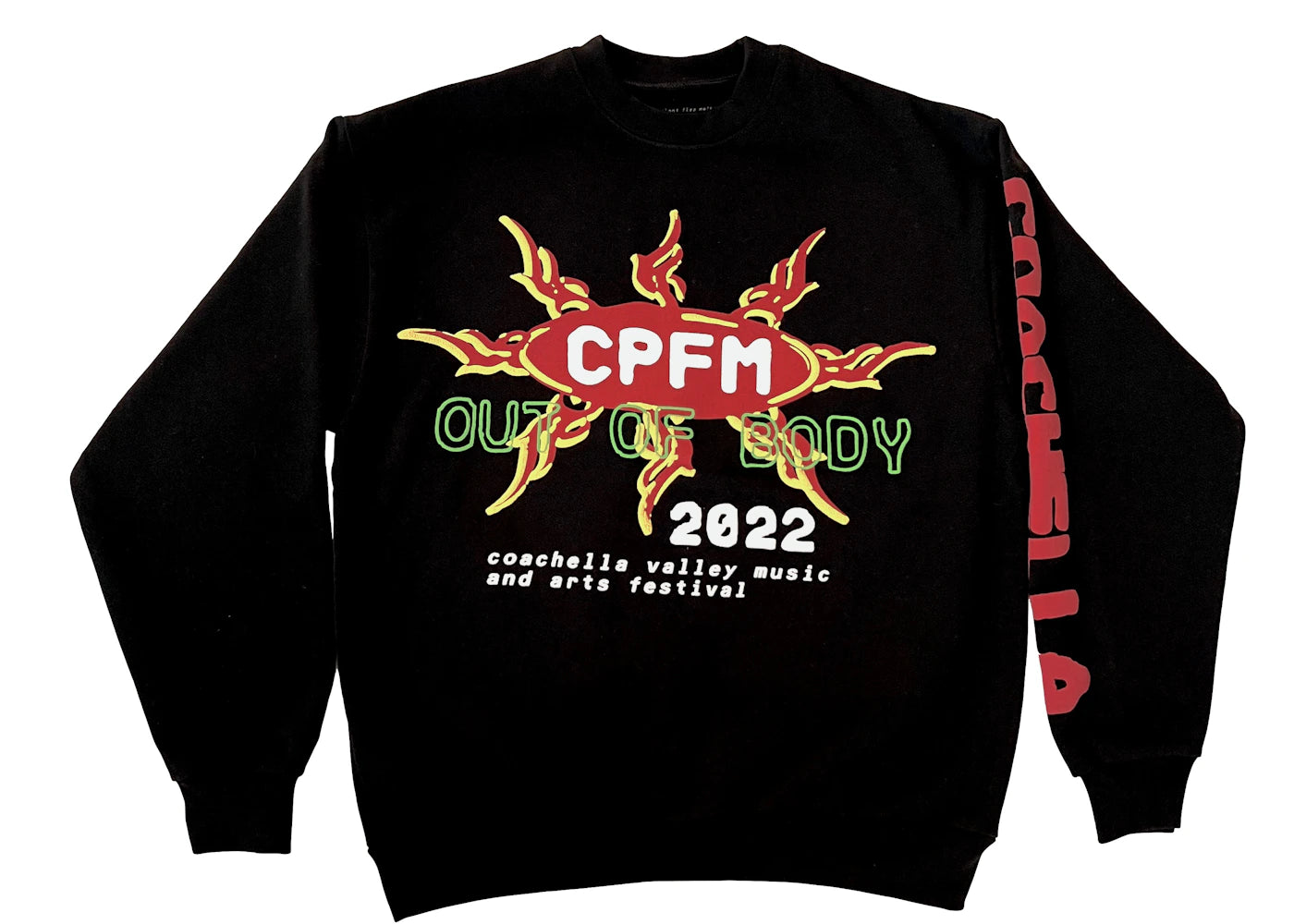 Cactus Plant Flea Market Coachella x CPFM Weekend 1 Crewneck Black