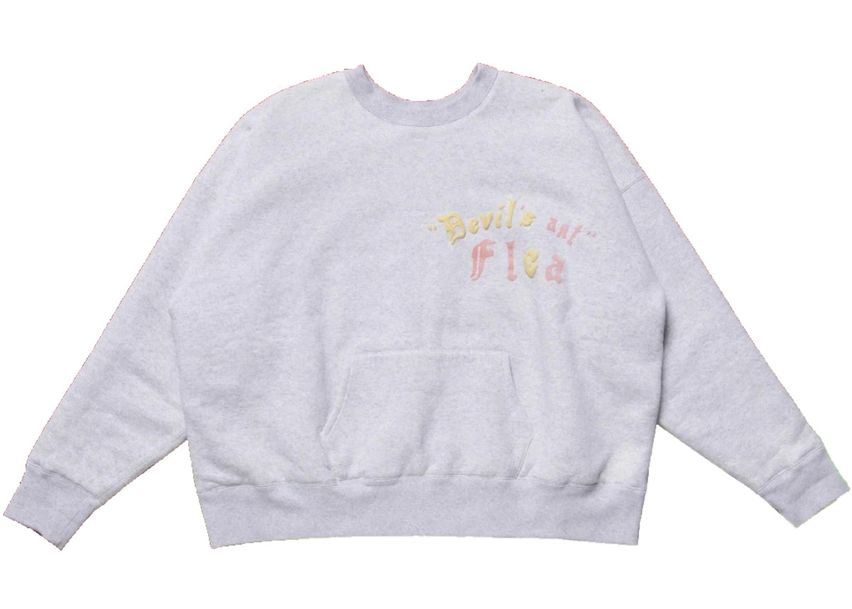 Cactus Plant Flea Market Devils Ant Double Layered Crewneck Grey