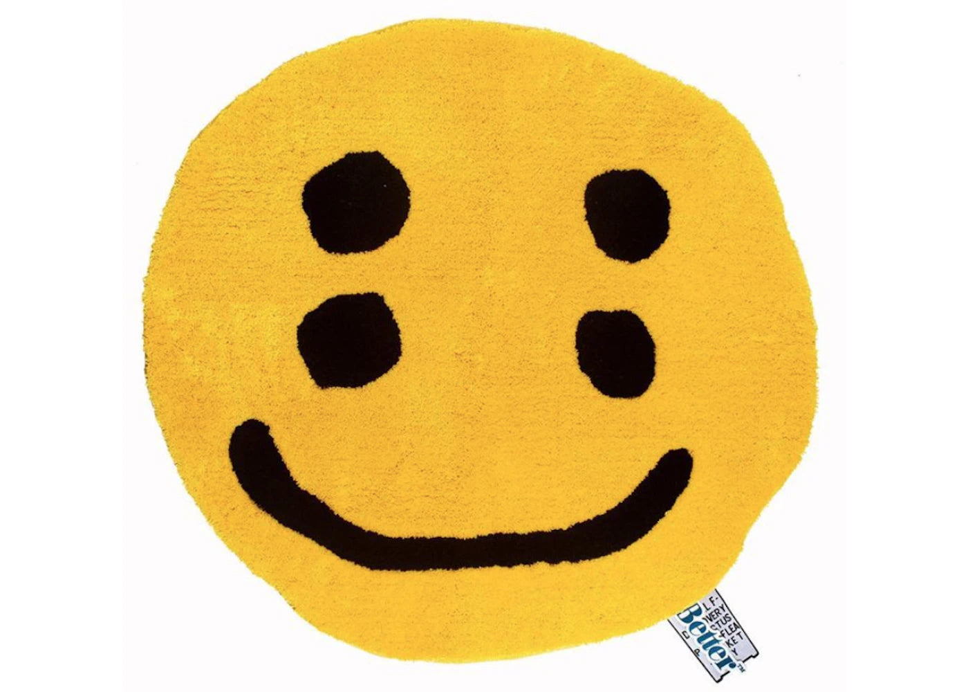 Cactus Plant Flea Market Double Vision Smiley Rug Yellow