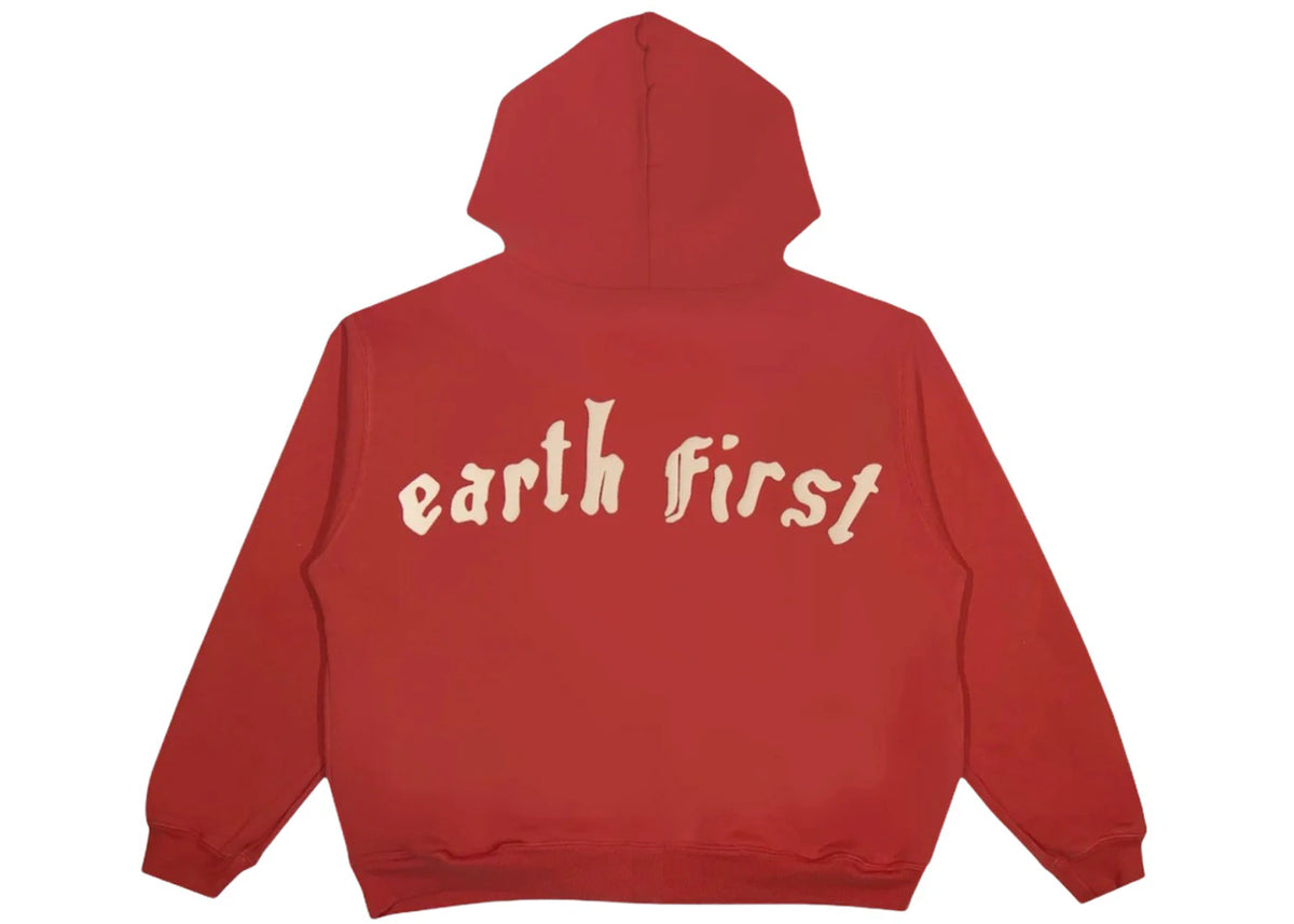 Cactus Plant Flea Market Earth First Zip Hoodie Red