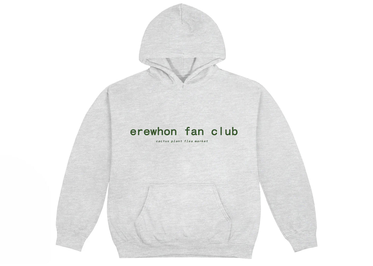Cactus Plant Flea Market Erewhon Fan Club Hoodie Ash