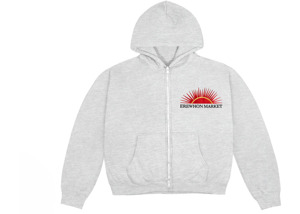 Cactus Plant Flea Market Erewhon Market Women's Cropped Embroidered Zip Hoodie
