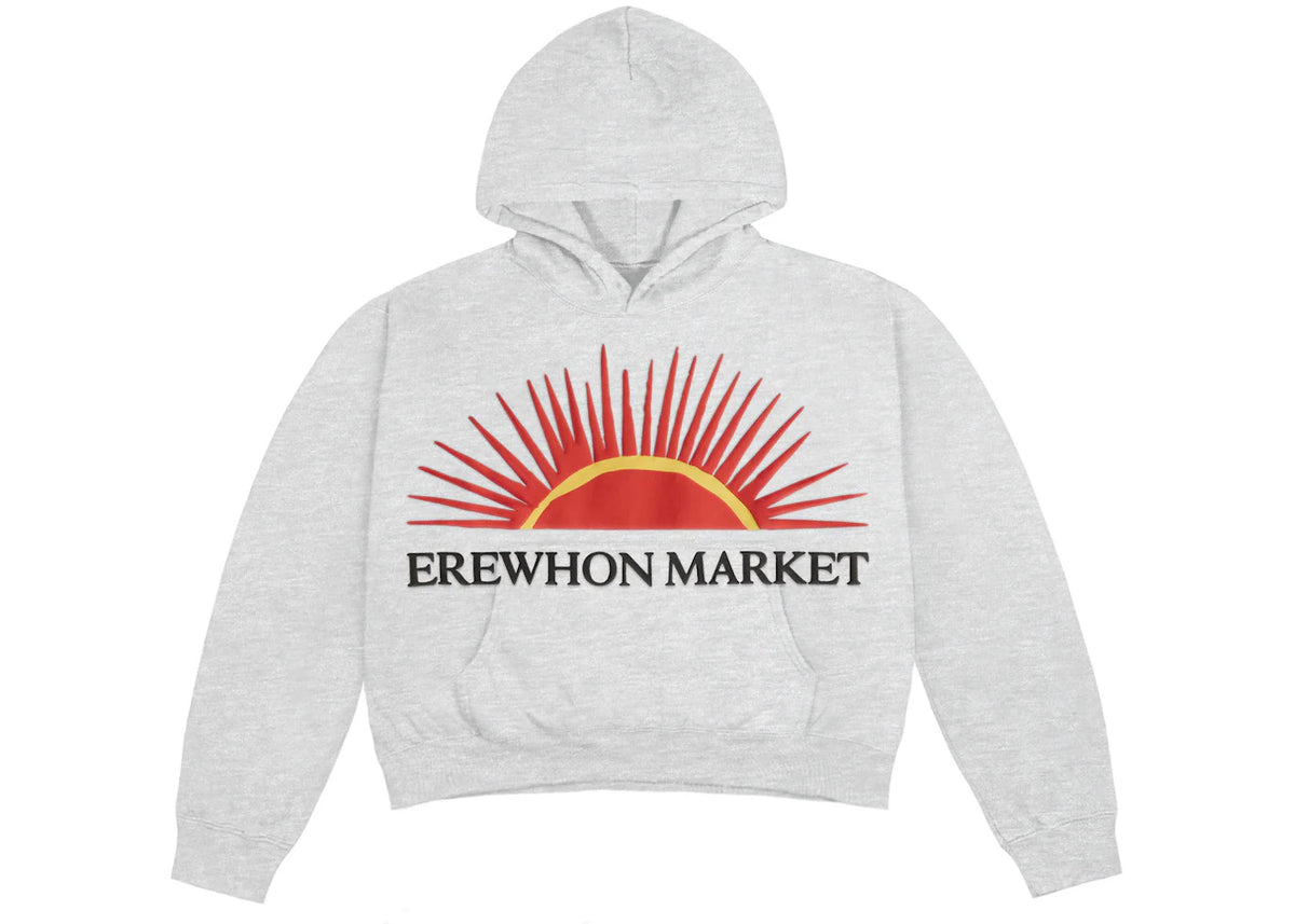 Cactus Plant Flea Market Erewhon Market Women's Cropped Hoodie Ash