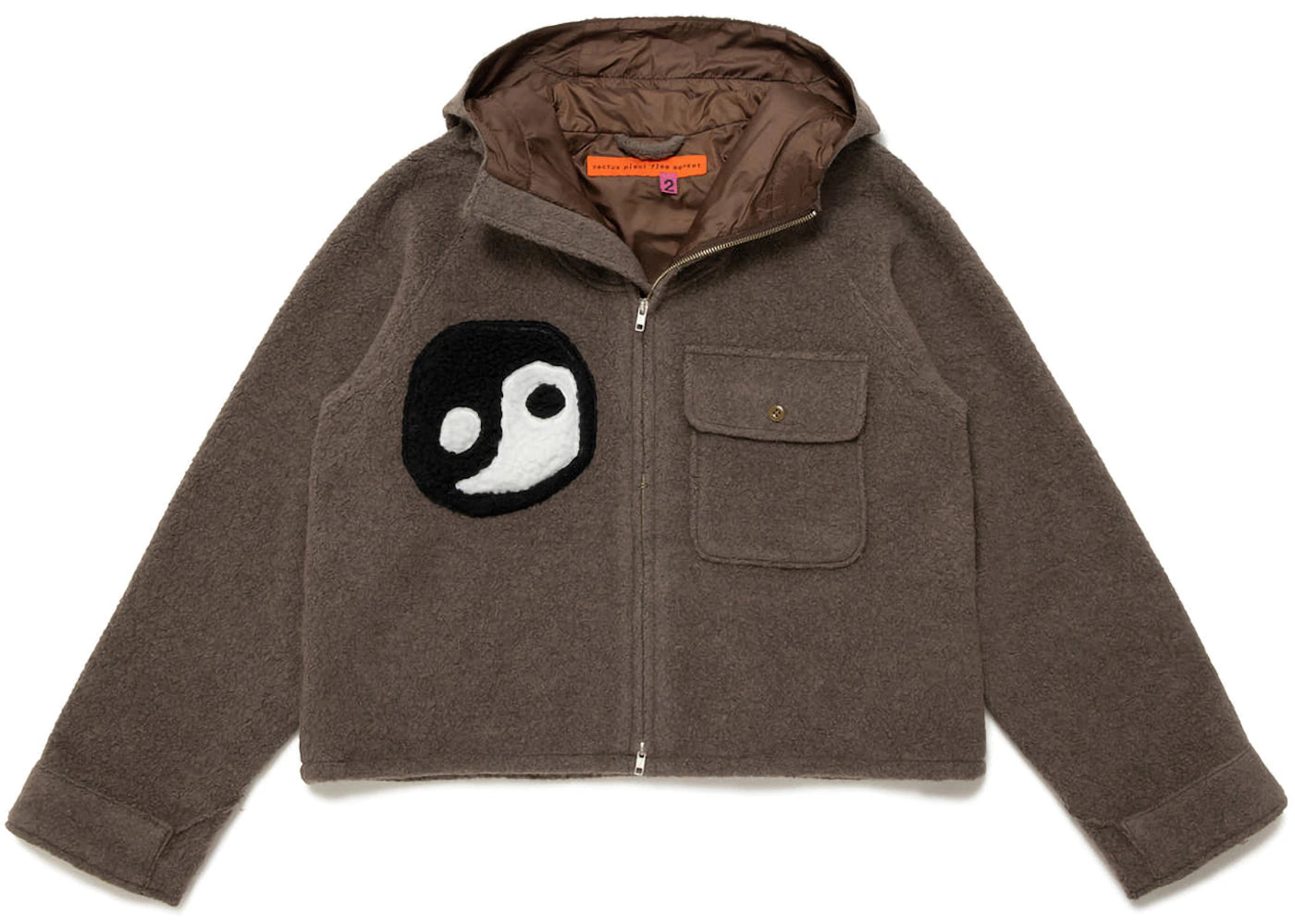 Cactus Plant Flea Market Fuzzy Balance Jacket Brown