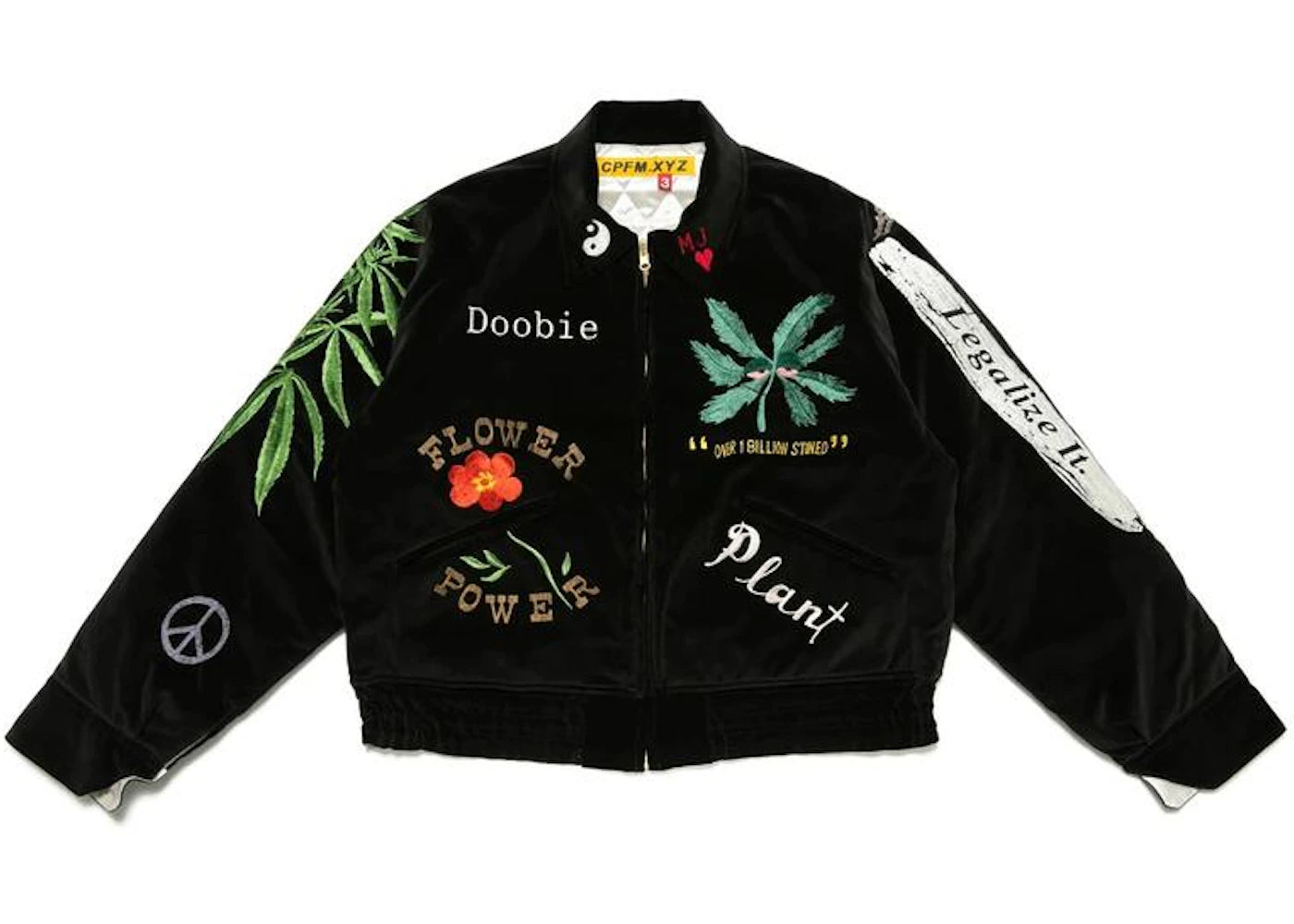 Cactus Plant Flea Market Souvenir Jacket Black