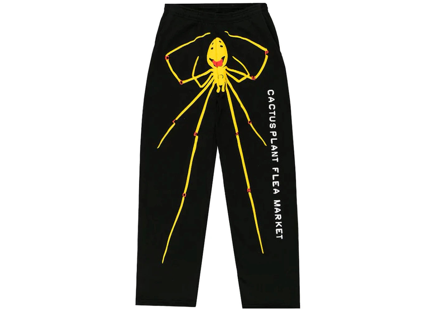 Cactus Plant Flea Market x ComplexCon Smiley Spider Wide Leg Sweatpants Black