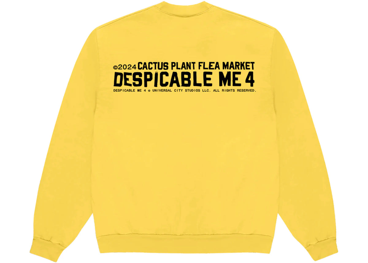 Cactus Plant Flea Market x Despicable Me 4 Minions Theme Park Crewneck Yellow