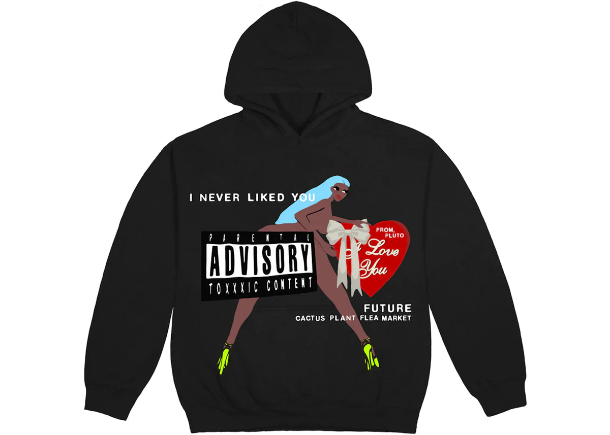 Cactus Plant Flea Market x Future I Love You Hoodie Black