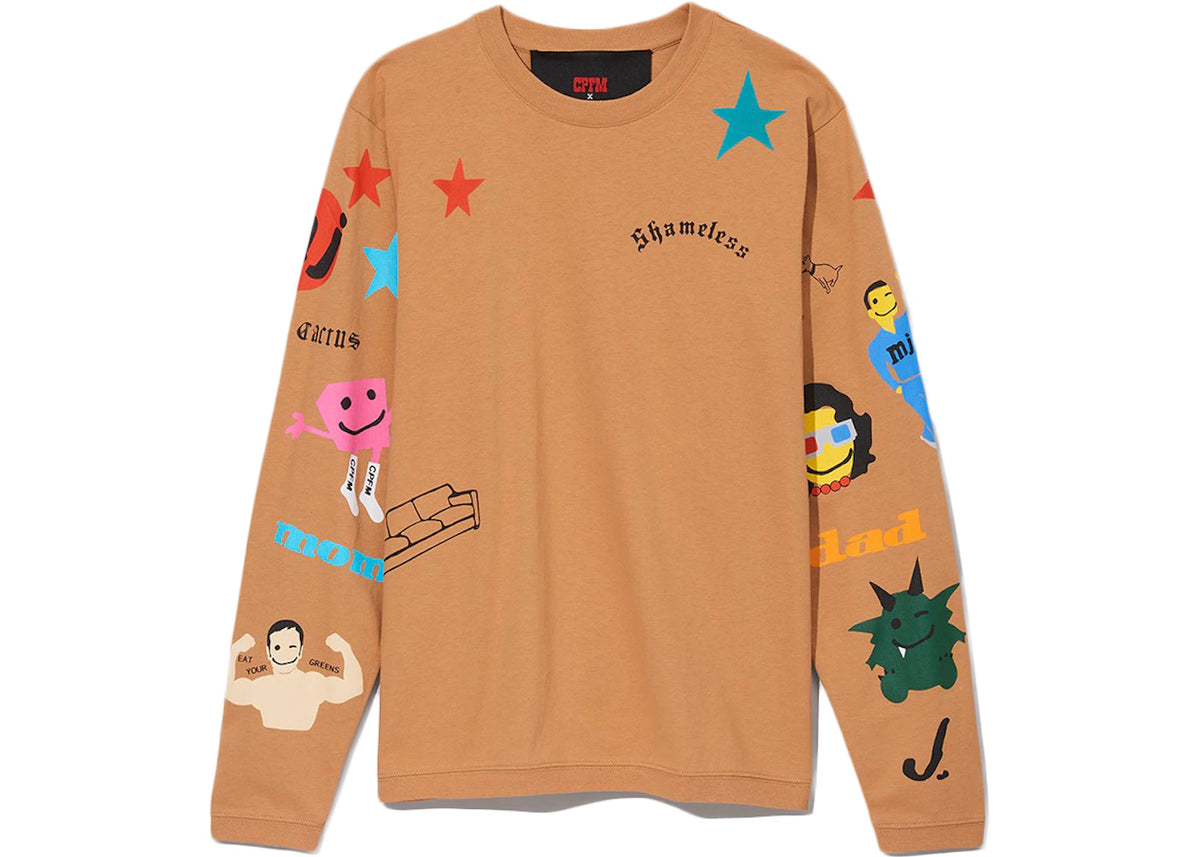 Cactus Plant Flea Market x Marc Jacobs Tattoo Longsleeve T-Shirt Sand