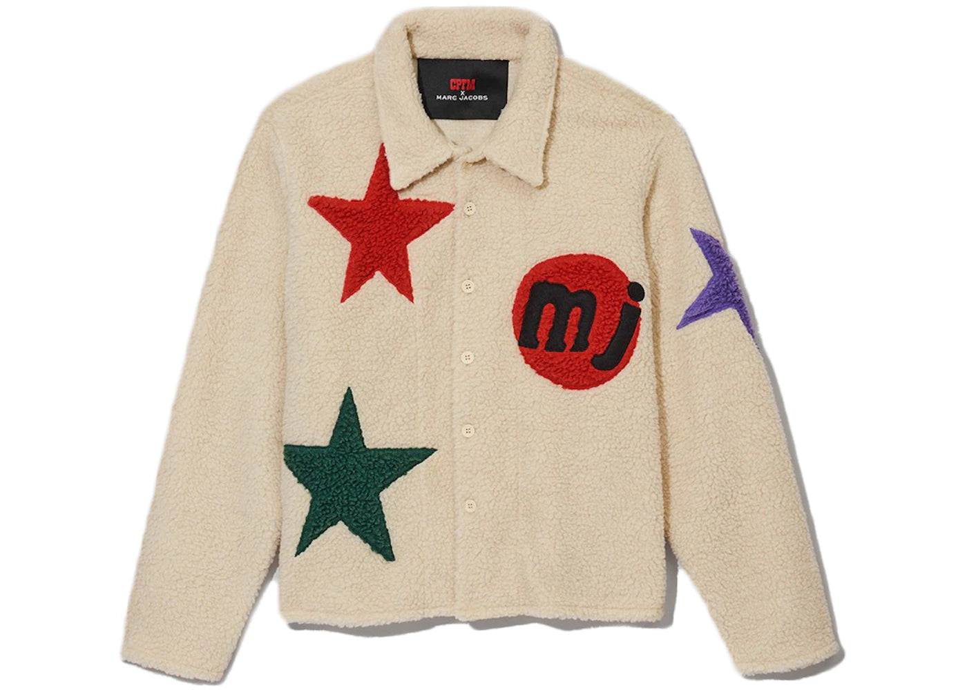 Cactus Plant Flea Market x Marc Jacobs Tattoo Shirt Jacket Cream