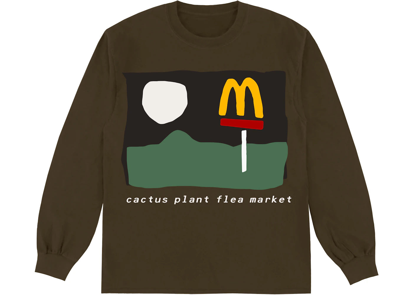 Cactus Plant Flea Market x McDonald's 24/7 Long Sleeve T-shirt Clove
