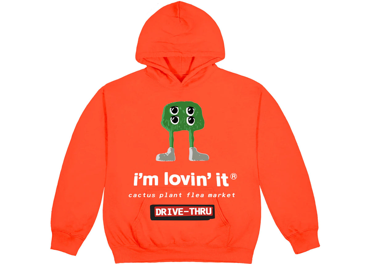 Cactus Plant Flea Market x McDonald's Fry Guy Hoodie Bright Orange
