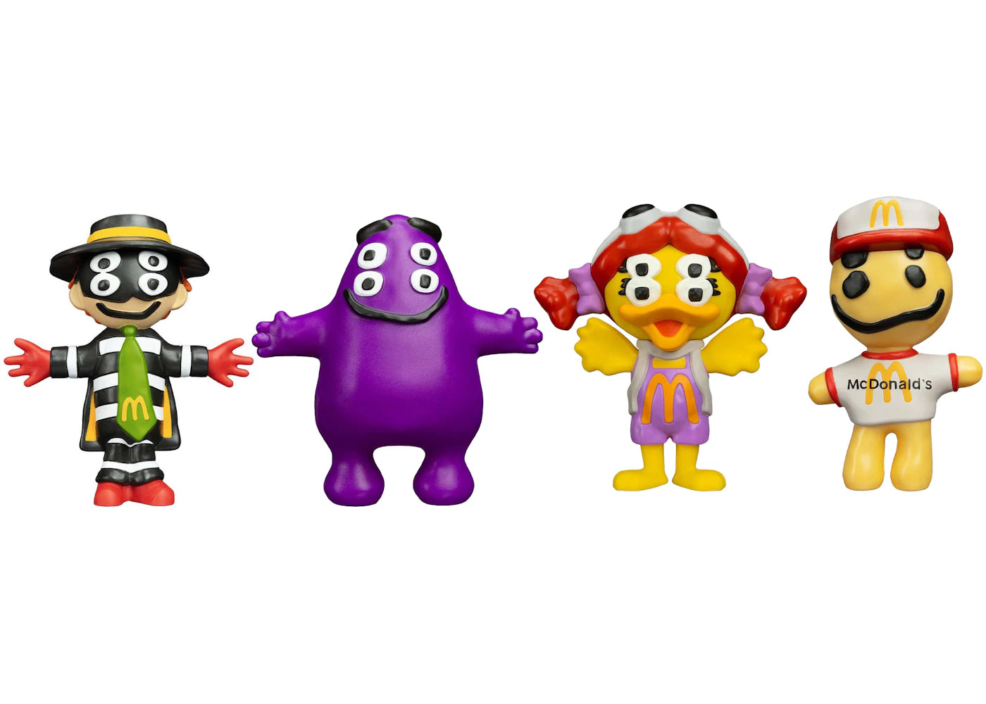 Cactus Plant Flea Market x McDonald's Toys Hamburglar Grimace Birdie The Early Bird Cactus Buddy Set of 4 Figures