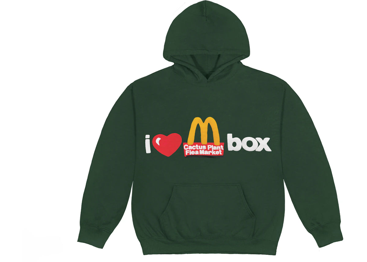 Cactus Plant Flea Market x Mcdonalds We Love 2 C U Hoodie (F&F) Green