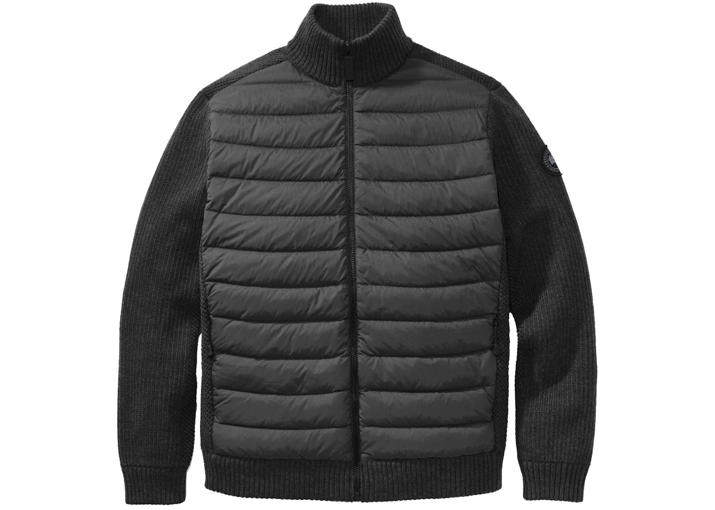 Canada Goose Black Label Hybridge Knit Down Jacket Black